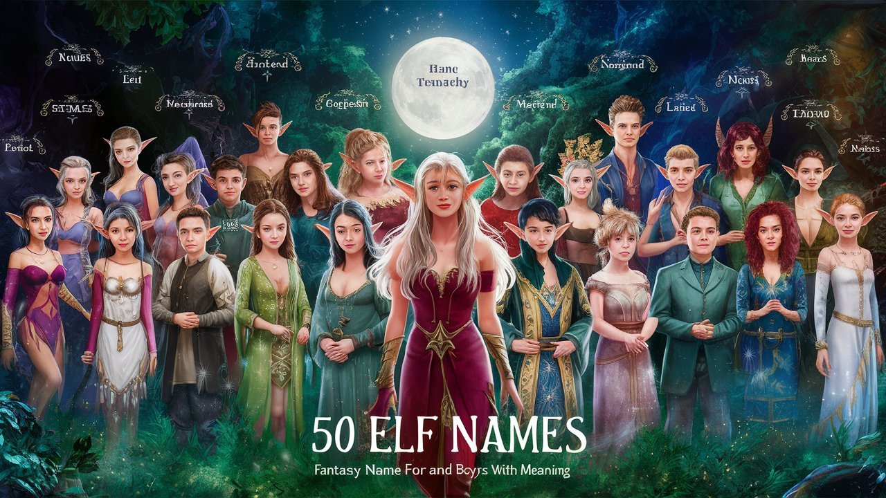 50 Elf Names for Girls and Boys with Meaning